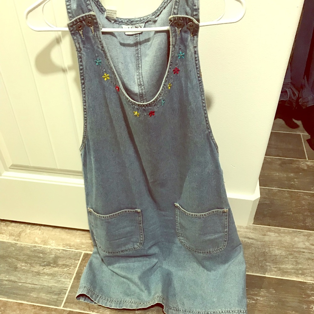 Denim one piece dress
